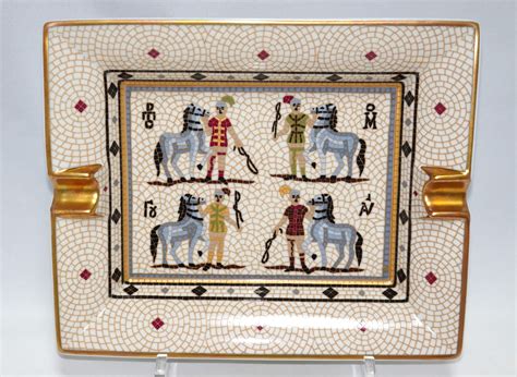 hermes horse china set|hermes mosaique tray.